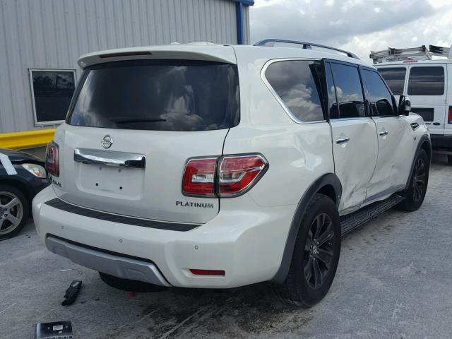 JN8AY2ND4H9005153 - 2017 NISSAN ARMADA SV WHITE photo 4