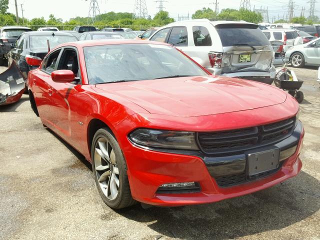 2C3CDXCT5FH727966 - 2015 DODGE CHARGER R/ RED photo 1