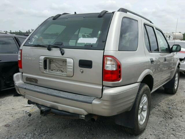 4S2CK58W744301008 - 2004 ISUZU RODEO S SILVER photo 4