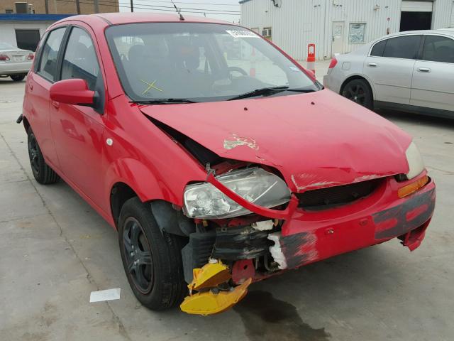 KL1TD66666B626835 - 2006 CHEVROLET AVEO BASE Қызыл фото 1