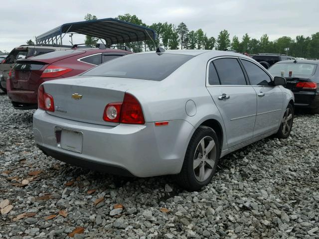 1G1ZC5EU2CF396448 - 2012 CHEVROLET MALIBU 1LT SILVER photo 4