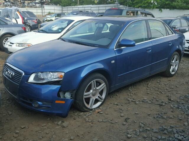 WAUDF78E86A063906 - 2006 AUDI A4 2.0T QU BLUE photo 2