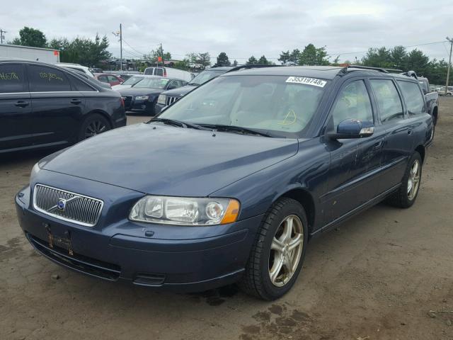 YV1SW612072657108 - 2007 VOLVO V70 BLUE photo 2