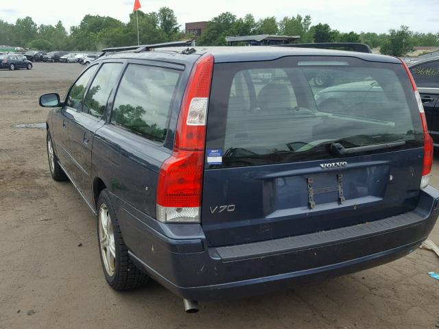 YV1SW612072657108 - 2007 VOLVO V70 BLUE photo 3