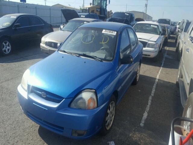 KNADC125136238915 - 2003 KIA RIO BLUE photo 2