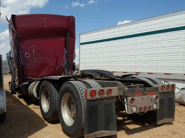 1XKWD69X5TR720111 - 1996 KENWORTH CONSTRUCTI BURGUNDY photo 3