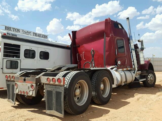 1XKWD69X5TR720111 - 1996 KENWORTH CONSTRUCTI BURGUNDY photo 4