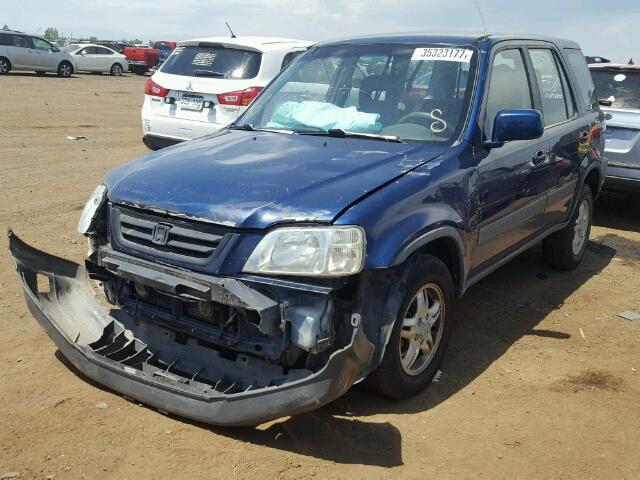 JHLRD1866WC071322 - 1998 HONDA CR-V EX BLUE photo 2