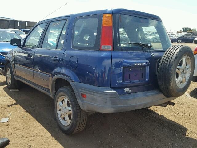 JHLRD1866WC071322 - 1998 HONDA CR-V EX BLUE photo 3