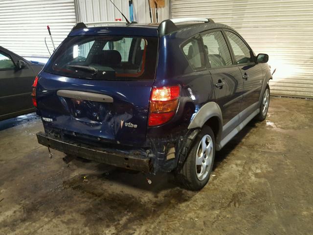 5Y2SL65888Z405029 - 2008 PONTIAC VIBE BLUE photo 4