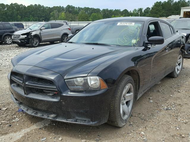 2C3CDXHG3CH304391 - 2013 DODGE CHARGER PO BLACK photo 2