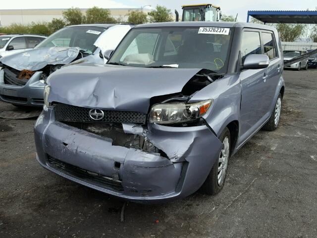 JTLKE50EX91069857 - 2009 TOYOTA SCION XB BLUE photo 2