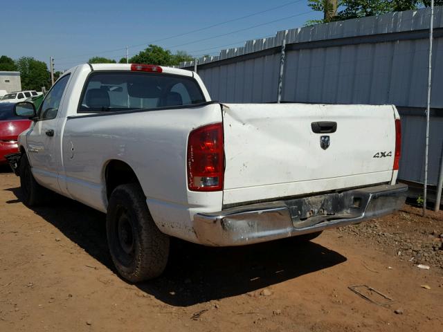 3D7KA26D03G753710 - 2003 DODGE RAM 2500 S WHITE photo 3