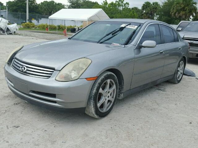 JNKCV51E84M100348 - 2004 INFINITI G35 GRAY photo 2