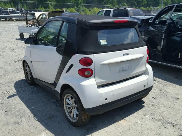 WMEEK3BA1AK346847 - 2010 SMART FORTWO PAS 白色 照片 3