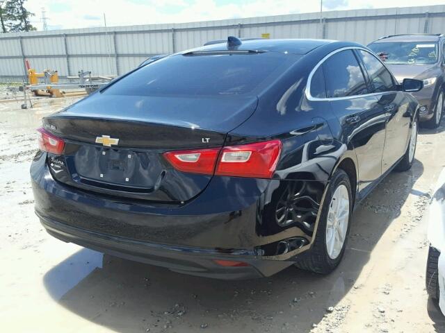 1G1ZE5ST1GF346121 - 2016 CHEVROLET MALIBU LT BLACK photo 4