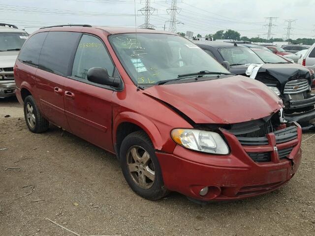 2D4GP44L17R348916 - 2007 DODGE GRAND CARA RED photo 1