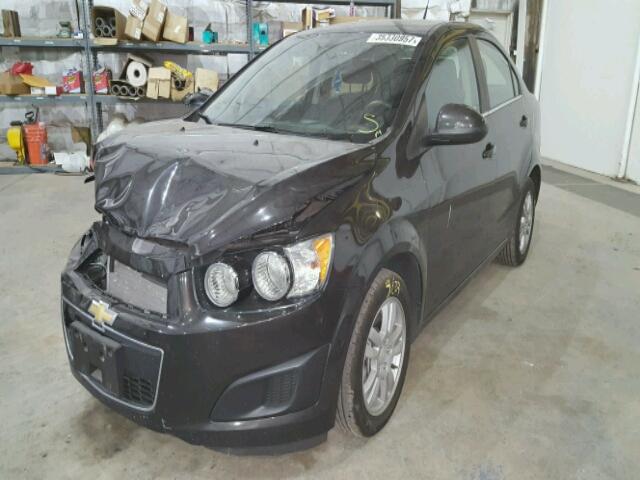 1G1JC5SB2E4232115 - 2014 CHEVROLET SONIC LT BLACK photo 2