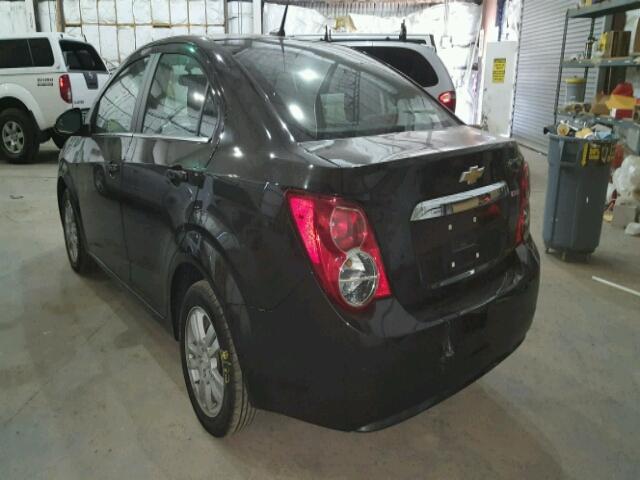 1G1JC5SB2E4232115 - 2014 CHEVROLET SONIC LT BLACK photo 3