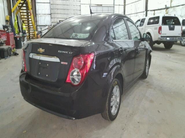 1G1JC5SB2E4232115 - 2014 CHEVROLET SONIC LT BLACK photo 4