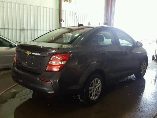1G1JB5SH5H4162458 - 2017 CHEVROLET SONIC LS 灰色 照片 4