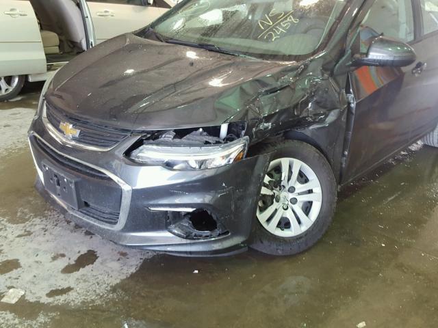 1G1JB5SH5H4162458 - 2017 CHEVROLET SONIC LS 灰色 照片 9