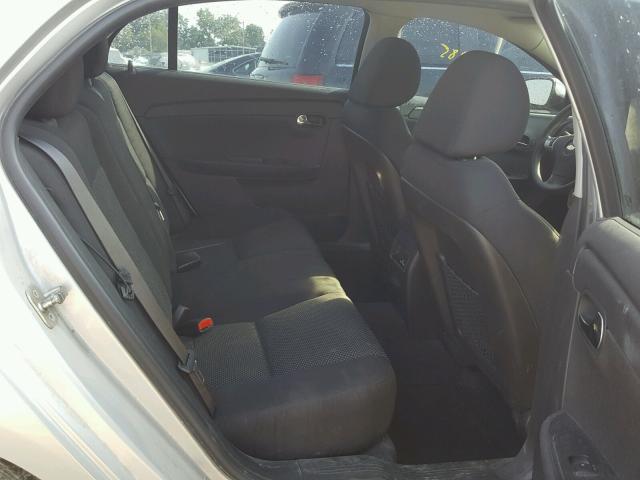 1G1ZC5E0XCF148834 - 2012 CHEVROLET MALIBU 1LT SILVER photo 6