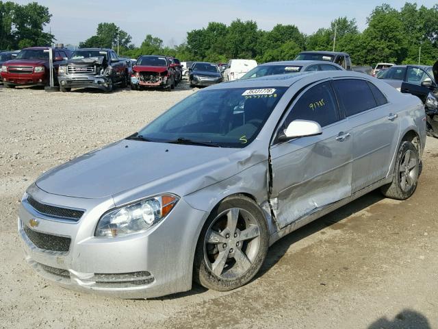 1G1ZC5E0XCF148834 - 2012 CHEVROLET MALIBU 1LT SILVER photo 9