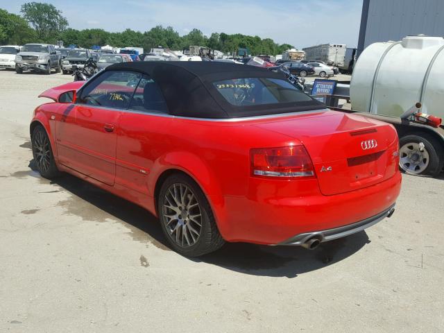 WAUDF48H99K004709 - 2009 AUDI A4 2.0T CA RED photo 3