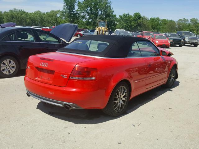 WAUDF48H99K004709 - 2009 AUDI A4 2.0T CA RED photo 4