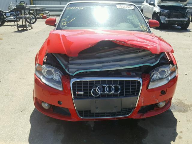 WAUDF48H99K004709 - 2009 AUDI A4 2.0T CA RED photo 9