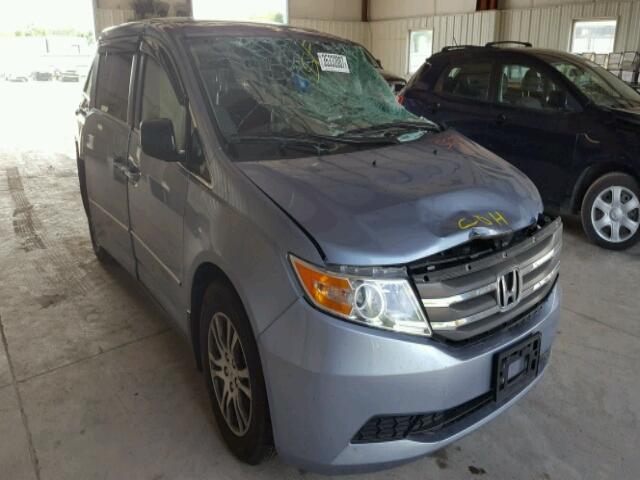 5FNRL5H62DB043881 - 2013 HONDA ODYSSEY EX BLUE photo 1