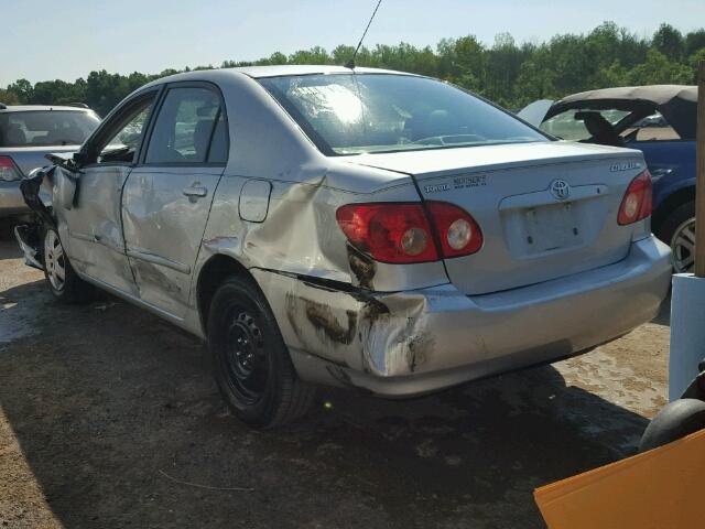 1NXBR32E97Z842844 - 2007 TOYOTA COROLLA CE SILVER photo 3