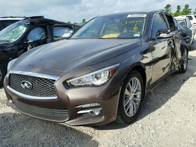 JN1EV7AP0HM741090 - 2017 INFINITI Q50 PREMIU BROWN photo 2