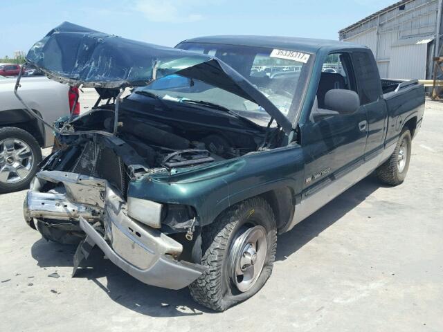 1B7HC13Z41J596896 - 2001 DODGE RAM 1500 GREEN photo 2