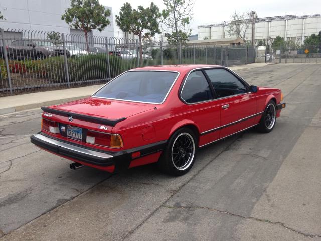 WBAEE1402H2560350 - 1987 BMW M6 RED photo 4