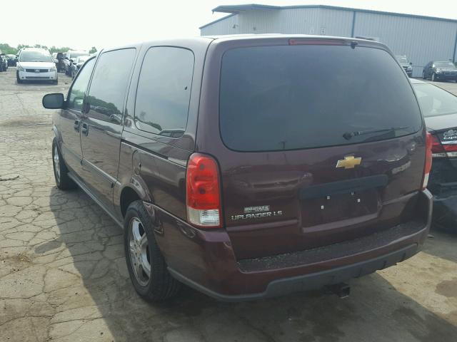 1GNDV23137D118847 - 2007 CHEVROLET UPLANDER L 勃艮第红 照片 3