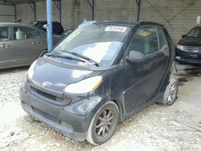 WMEEK31X48K160980 - 2008 SMART FORTWO PAS BLACK photo 2