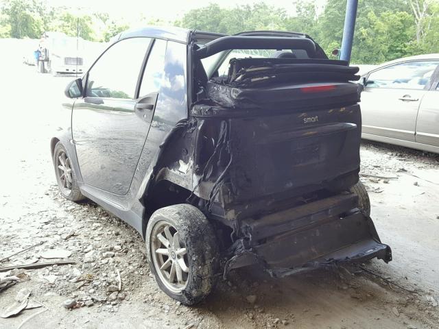 WMEEK31X48K160980 - 2008 SMART FORTWO PAS 黑色 照片 3