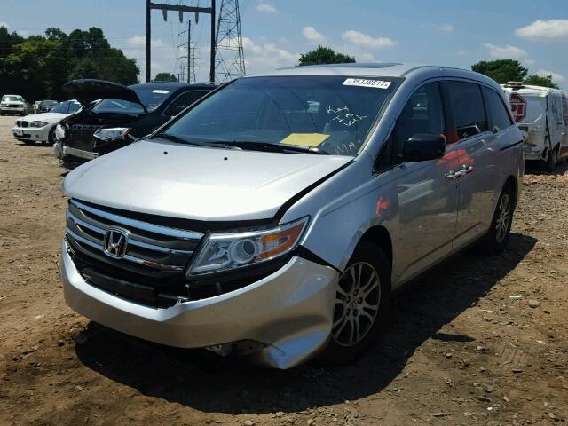 5FNRL5H68CB023195 - 2012 HONDA ODYSSEY EX SILVER photo 2