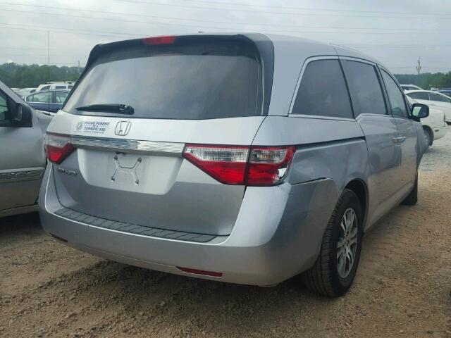 5FNRL5H68CB023195 - 2012 HONDA ODYSSEY EX SILVER photo 4