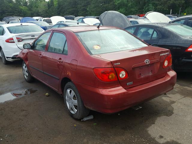 1NXBR32EX3Z062734 - 2003 TOYOTA COROLLA SE RED photo 3