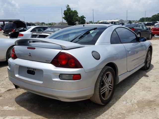 4A3AC54H82E054822 - 2002 MITSUBISHI ECLIPSE GT SILVER photo 4