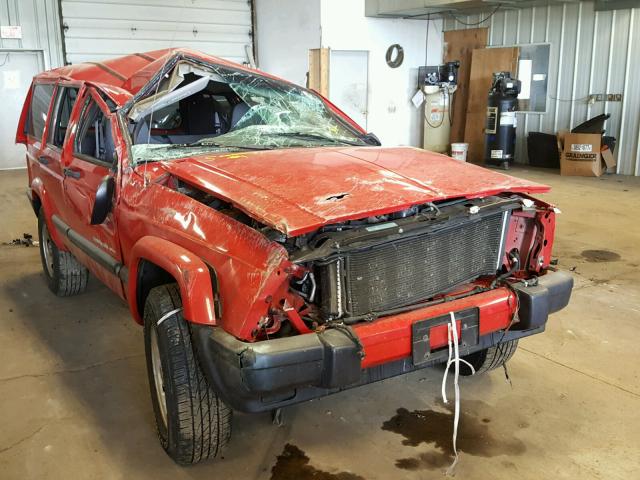 1J4FF48S4YL234085 - 2000 JEEP CHEROKEE S RED photo 1