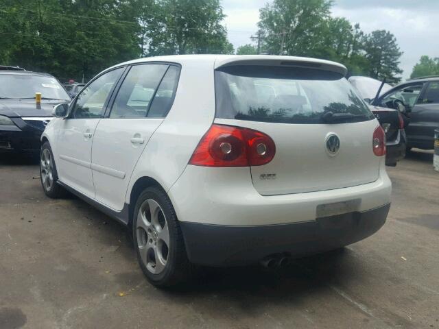 WVWHV71K97W232035 - 2007 VOLKSWAGEN NEW GTI WHITE photo 3