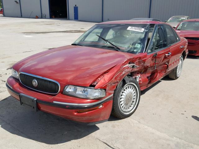 1G4HP52K3WH527949 - 1998 BUICK LESABRE CU RED photo 2