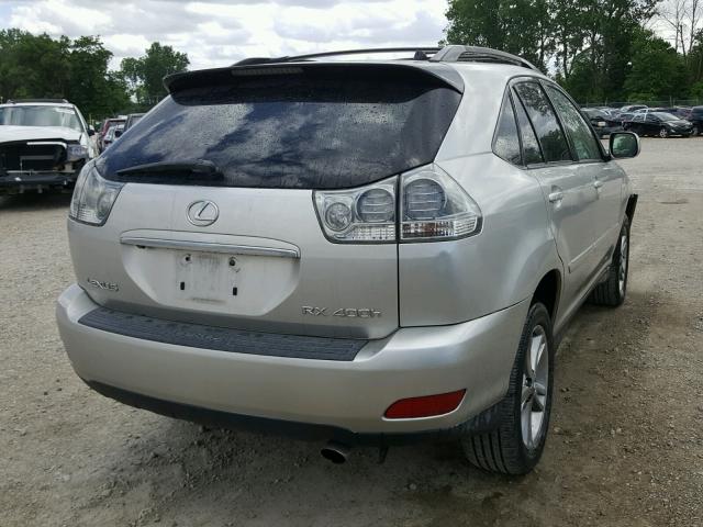 JTJHW31U160023541 - 2006 LEXUS RX 400 SILVER photo 4