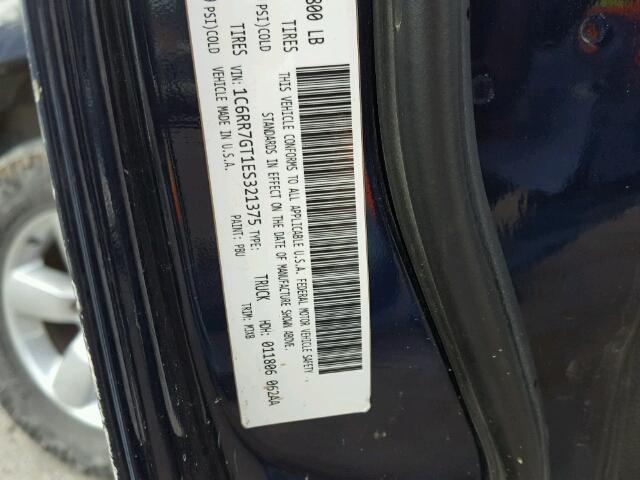 1C6RR7LT1DS576757 - 2013 RAM 1500 SLT BLUE photo 10