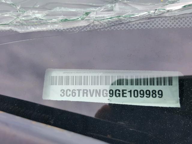 3C6TRVNG9GE109989 - 2016 RAM PROMASTER 白色 照片 10