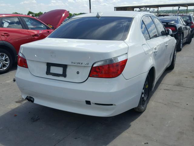 WBANF73586CG65580 - 2006 BMW 530 XI WHITE photo 4